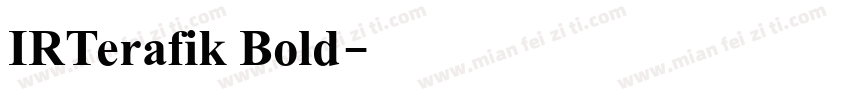 IRTerafik Bold字体转换